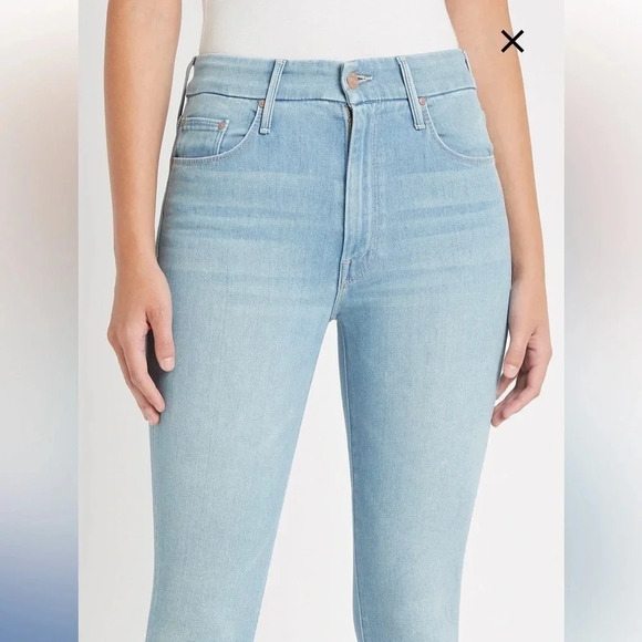 MOTHER The Looker Ankle Fray Skinny Raw Hem Jeans Approx Size 25 - Picture 6 of 11